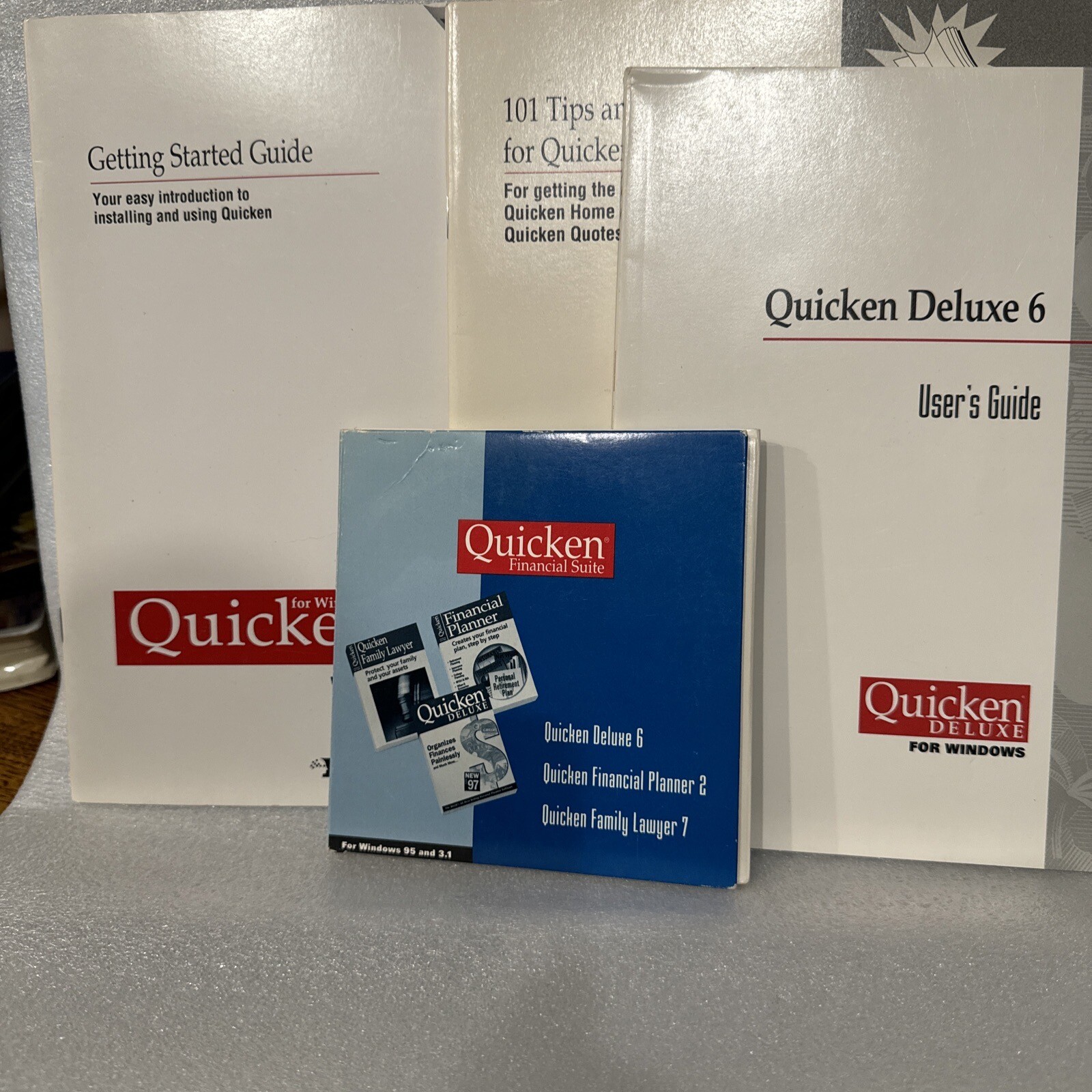 QUICKEN FINANCIAL SUITE FOR WINDOWS 95 & 3.1 