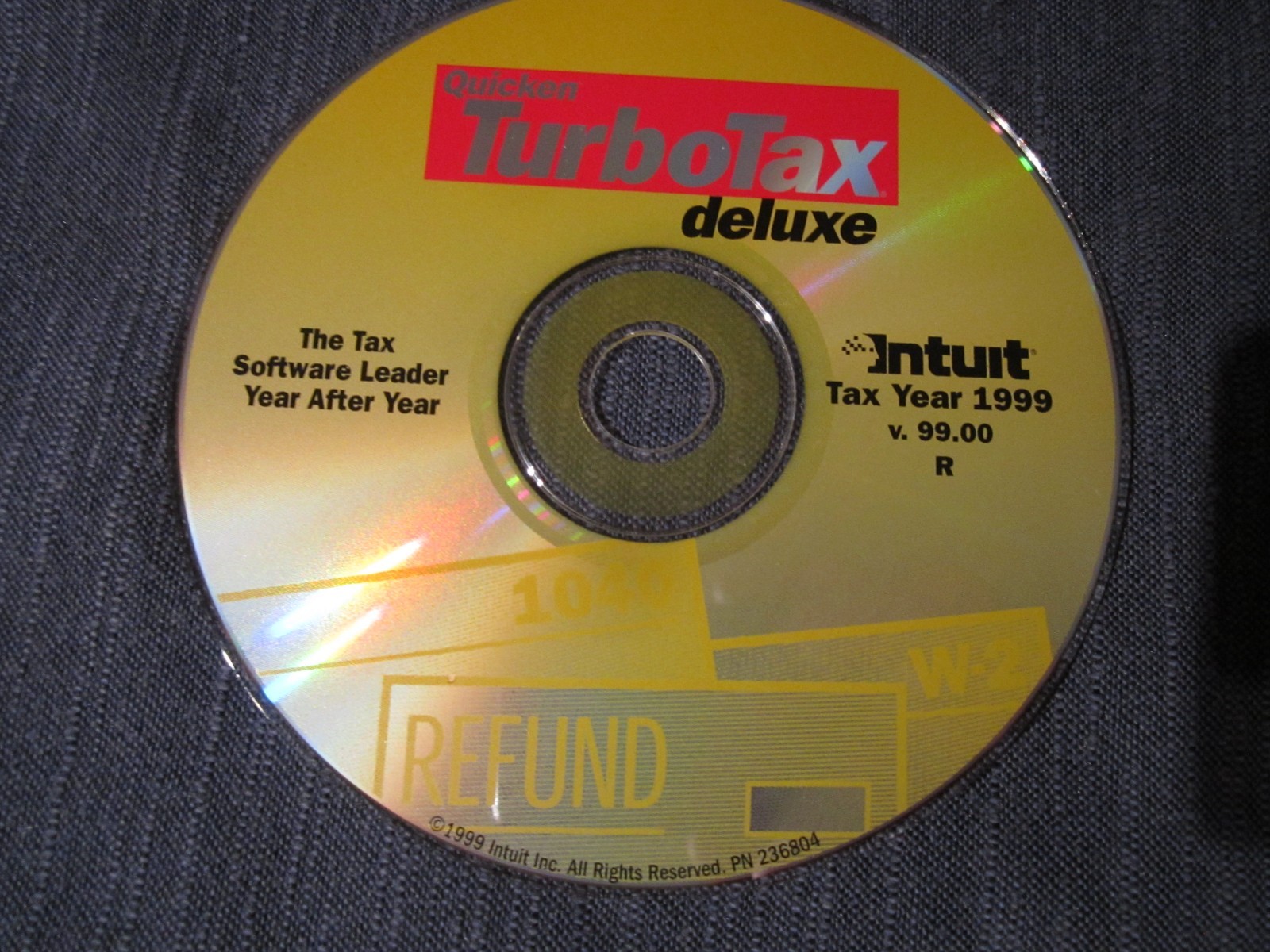 Turbotax 1999 Deluxe Federal Tax Software Windows ONLY