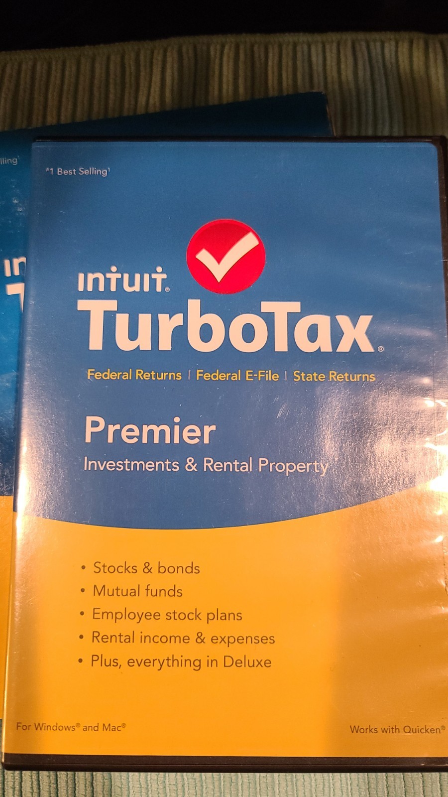 2015 TurboTax Premier Investments + Rental Property For Windows/Mac Fed. & State