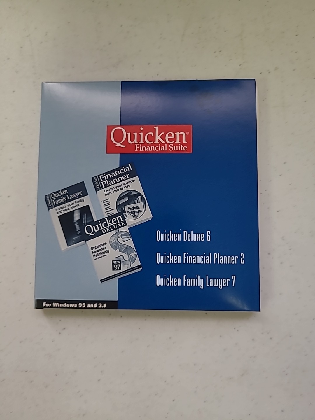 Quicken Financial Suite for Windows 95 – Deluxe 6, Planner 2, Lawyer 7