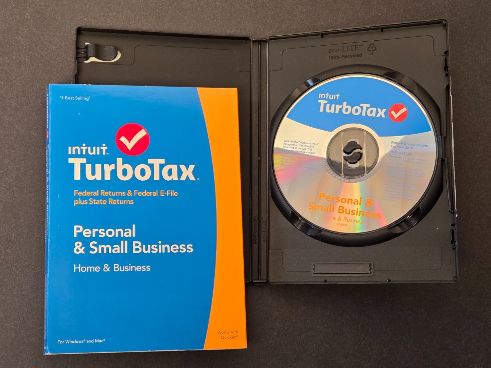 2014 Intuit TurboTax Home and Business CD – Windows/Mac