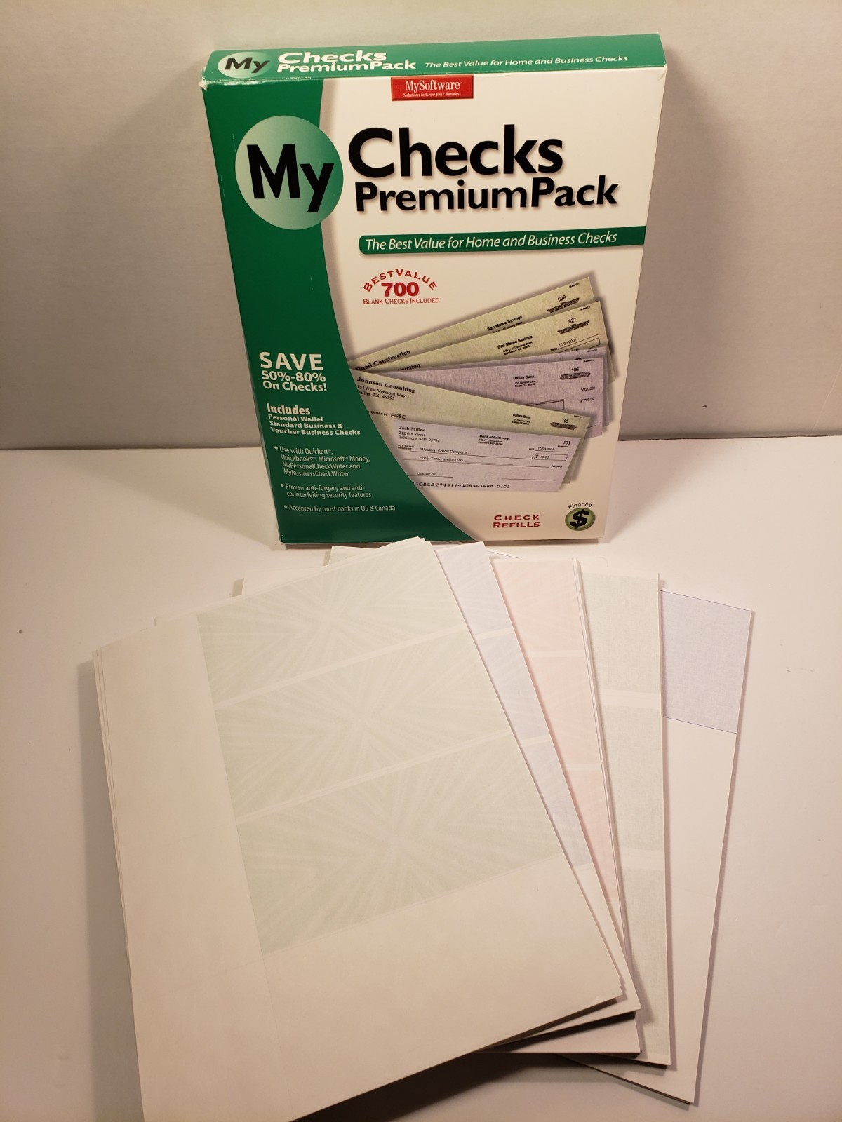 VersaCheck 2000 Web Commerce & Personal CDs Software, Checks and Refill
