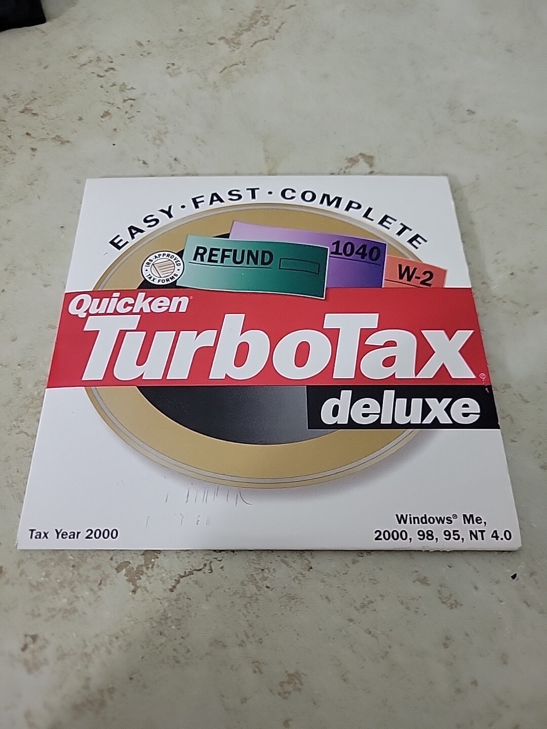 Quicken TurboTax Deluxe Tax Year 2000 for Windows Refund 1040 W-2