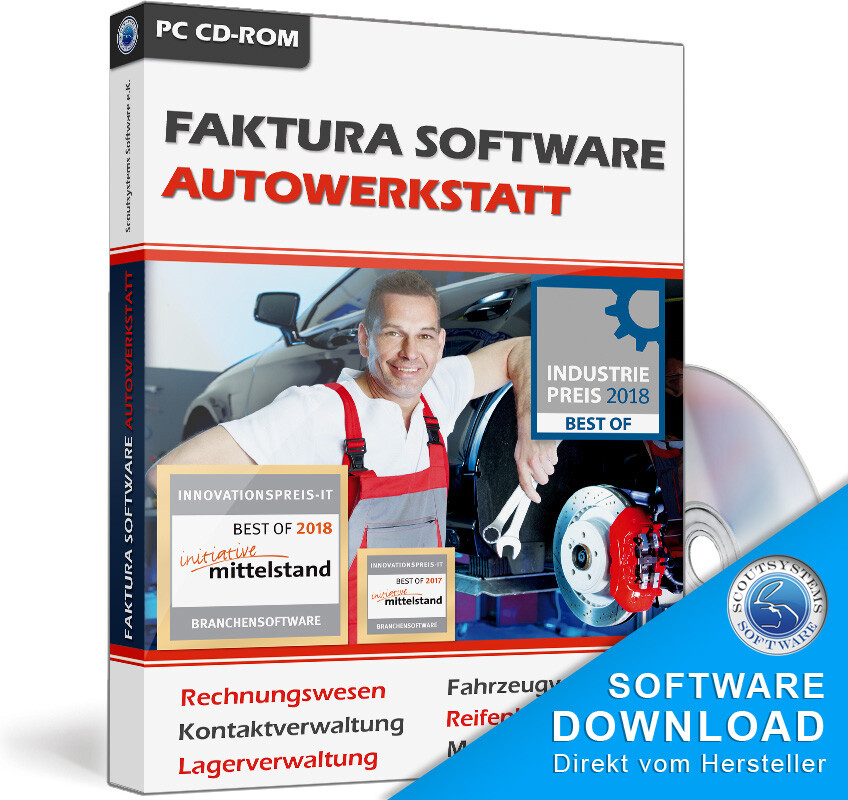 Car software, workshop solution for car repair shop, Germany, Austria, Switzerland