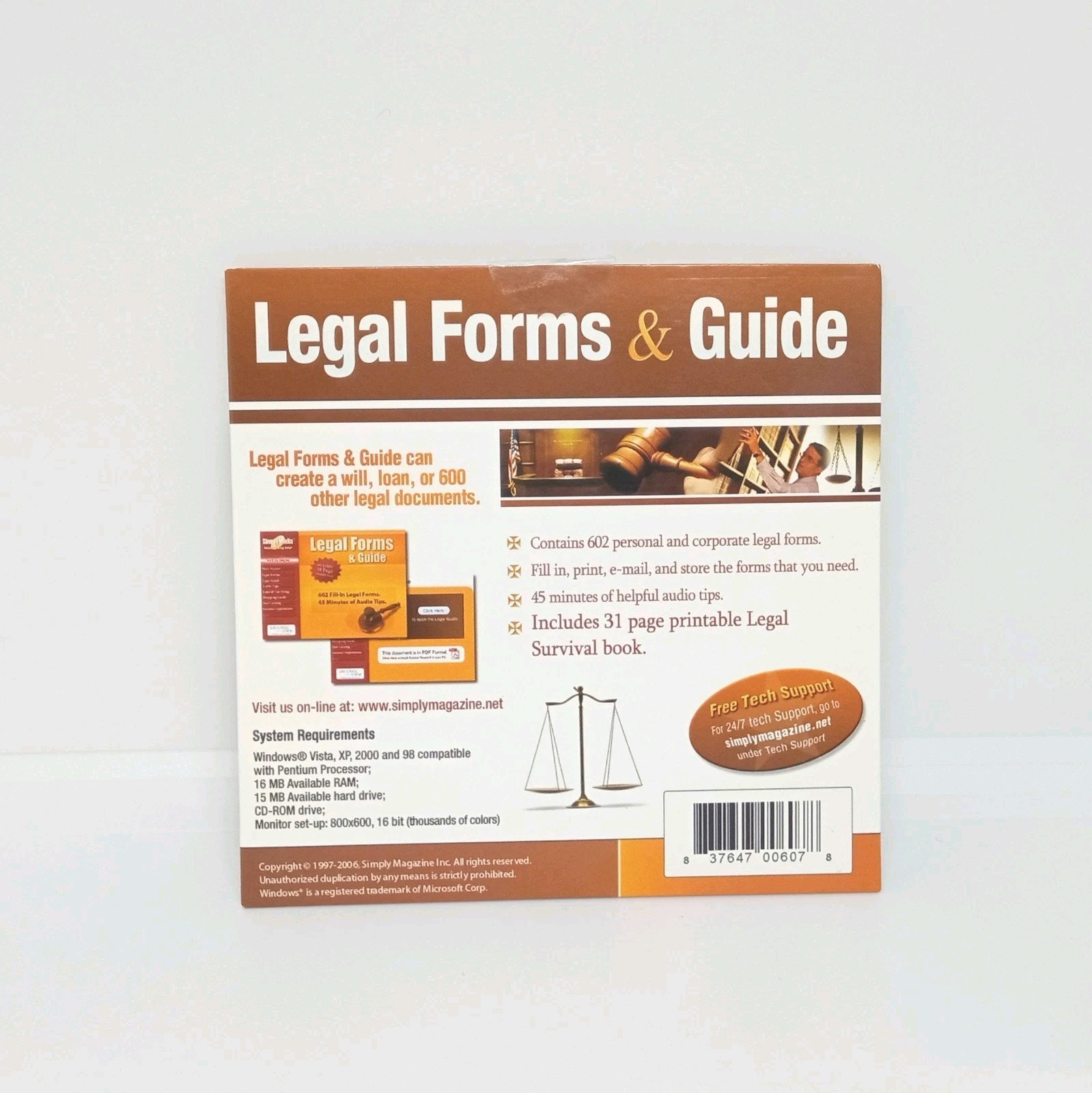 Vintage Legal Forms & Guide Windows CD-ROM (602 personal / corporate forms)