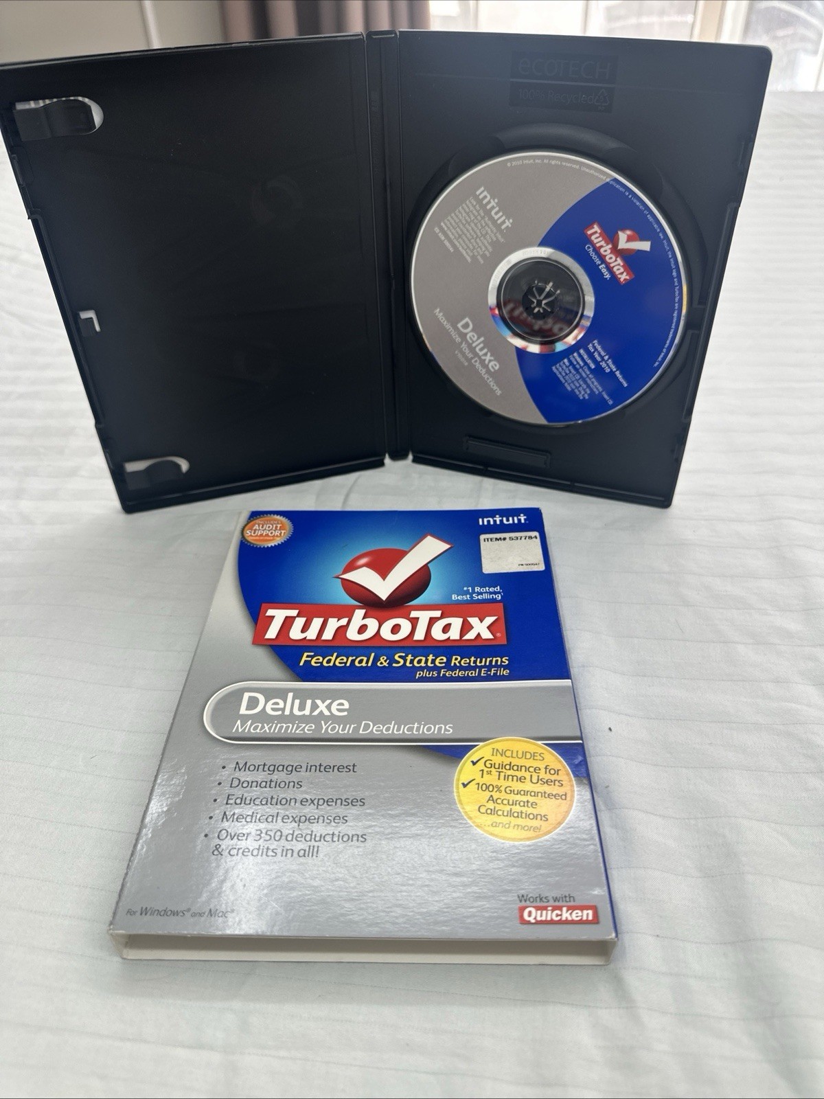 Intuit TurboTax Deluxe 2010 Federal + State + E-File for Windows & MAC