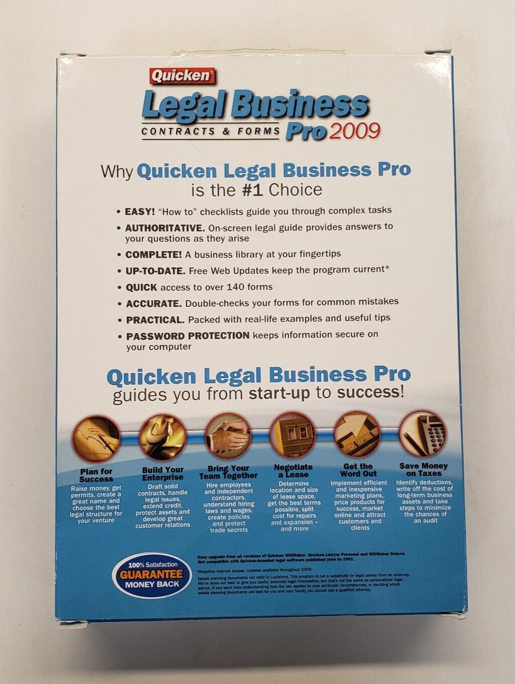 Quicken Legal Business Pro 2009 for Windows 7 CDs plus Companion Book