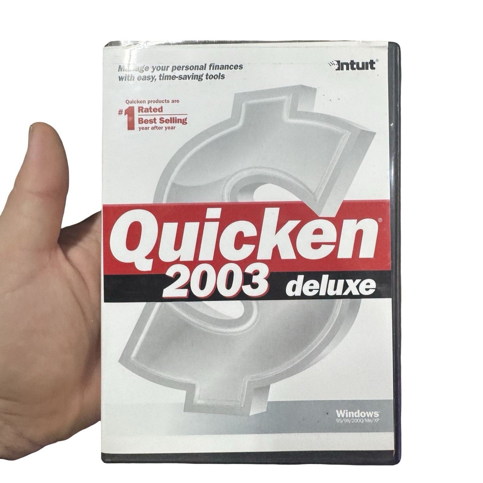 Intuit Quicken 2003 Deluxe For Windows PC w/ Insert, VGC Fast Shipping