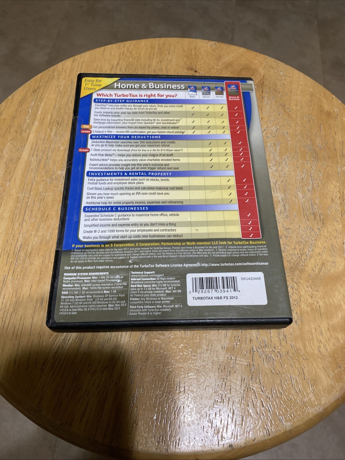 2012 TurboTax Home & Business Federal State for Windows and Mac BRAND NEW