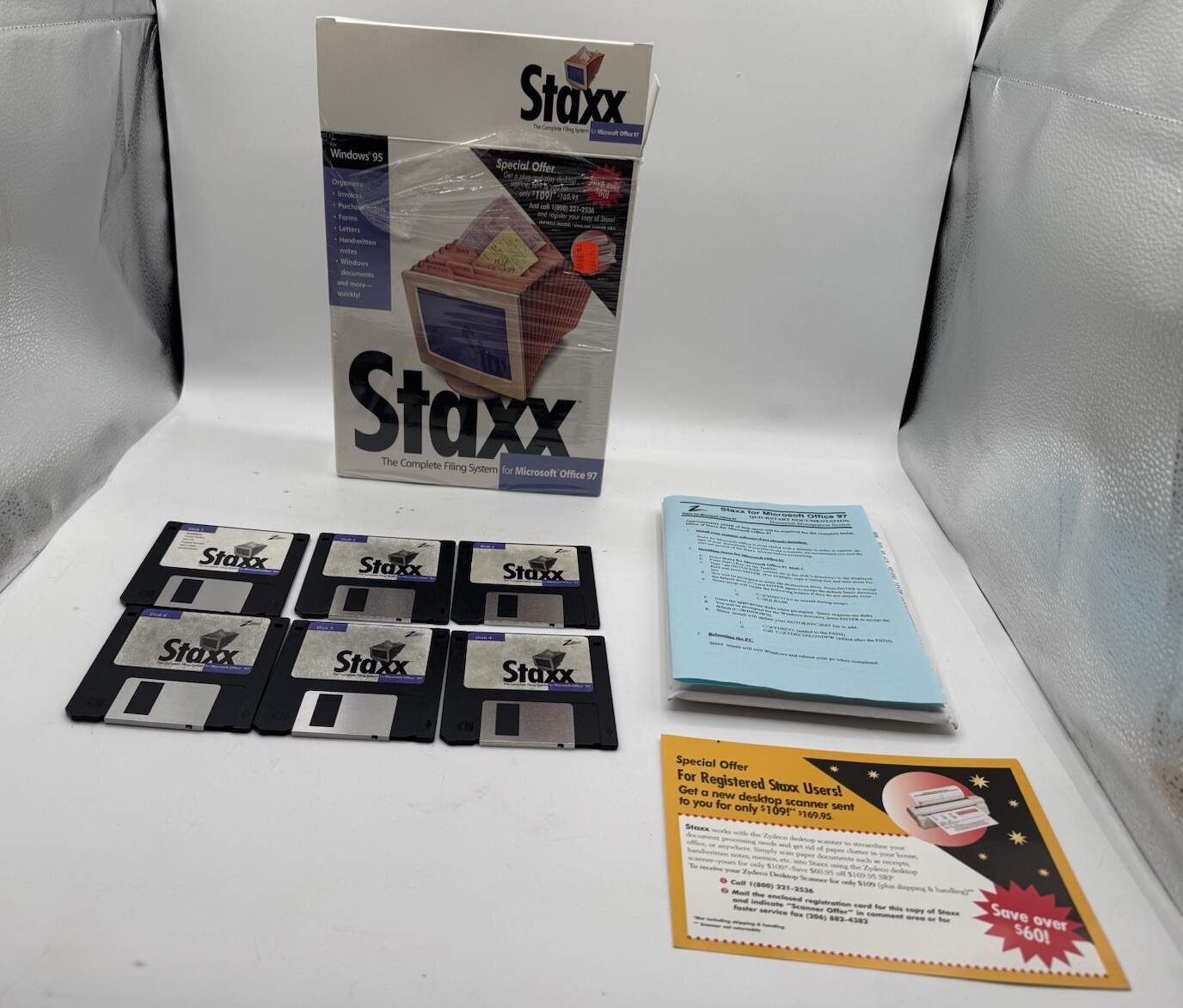 Vintage 1998 Staxx For Microsoft Office ‘97 The Complete Filling System
