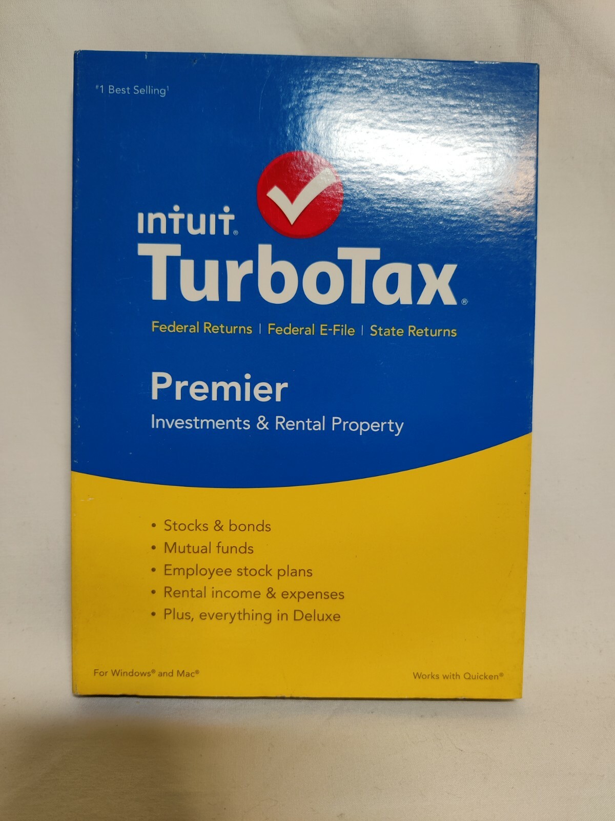 TurboTax Premier 2015 Federal + State Taxes + Fed Efile Tax Preparation Software