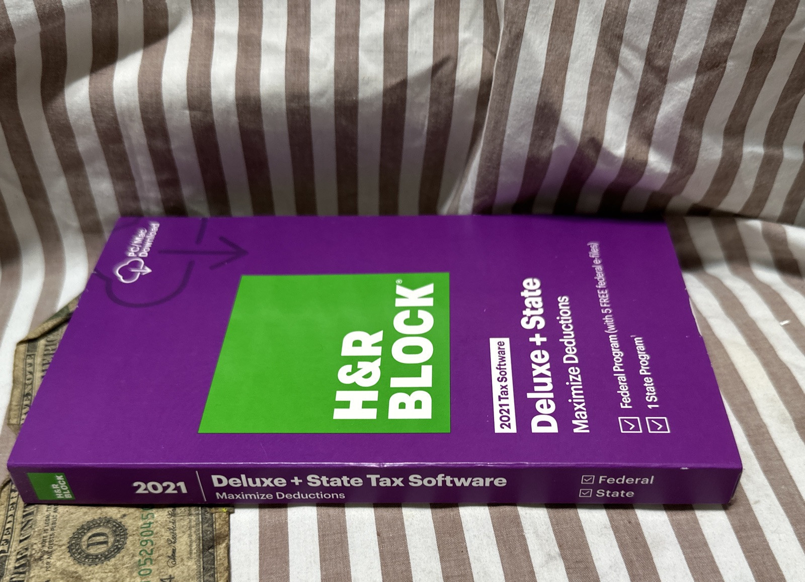 2021 H&R Block Tax Software Deluxe + State 2021 Windows / Mac OS Turbotax 2021