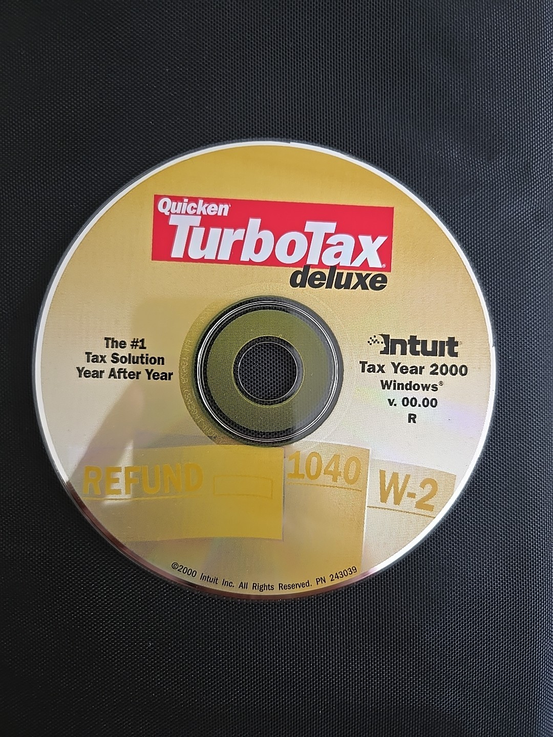 Quicken TurboTax Deluxe Tax Year 2000 for Windows Refund 1040 W-2