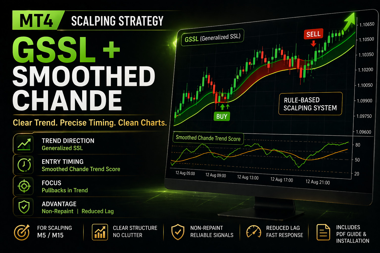 MT4 Strategy – No Repaint, No Lag, Just Clean Signals (Custom Built System)