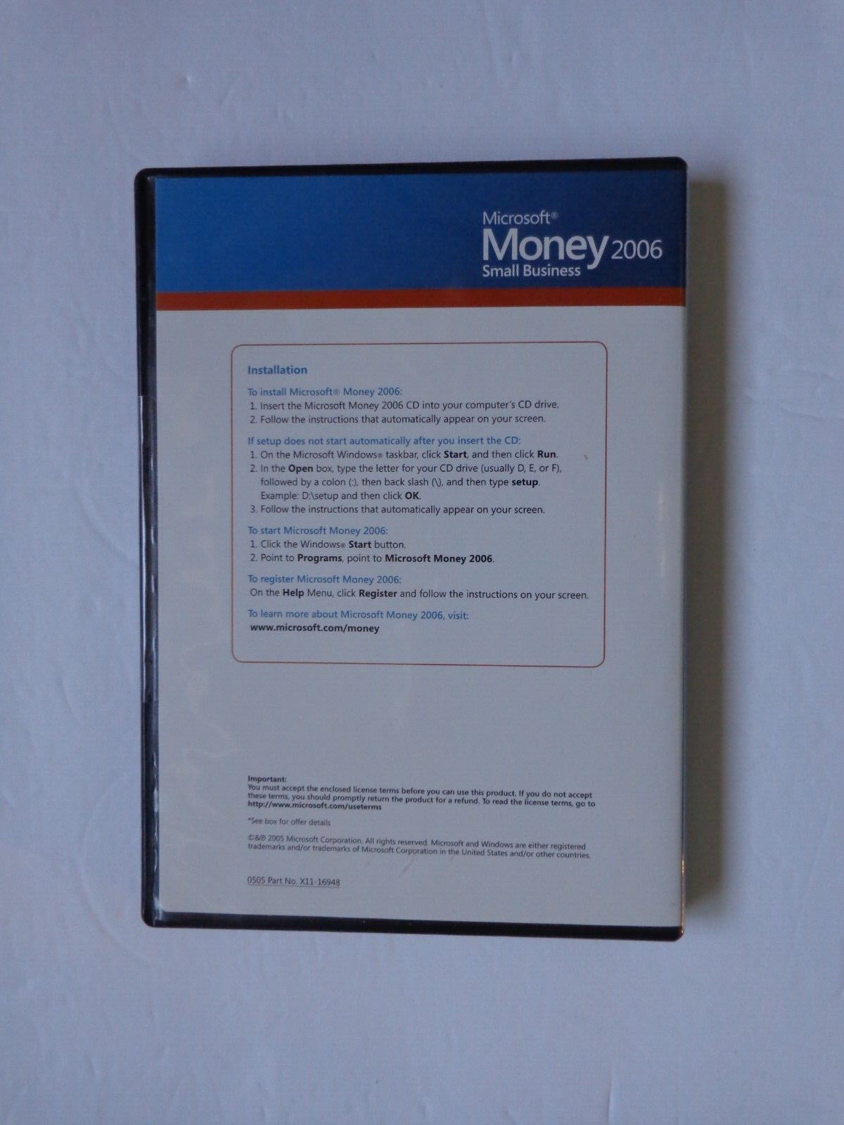 Microsoft Money 2006 Small Business For Windows