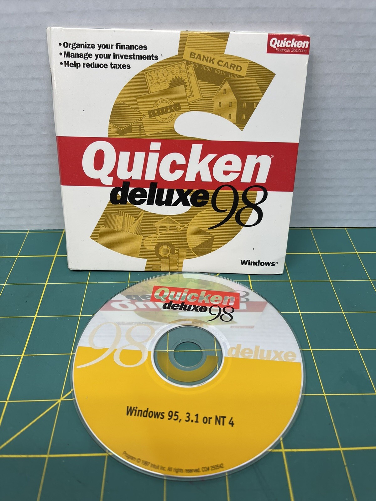 Quicken Deluxe 98Financial Software For Windows 95, 3.1 or NT 4