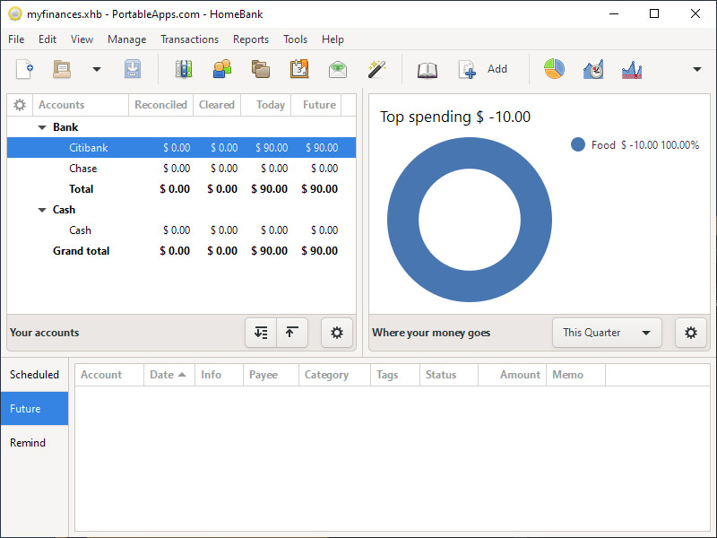 HomeBank Personal Finance software for Accounting, Budgeting, Expense Track USB