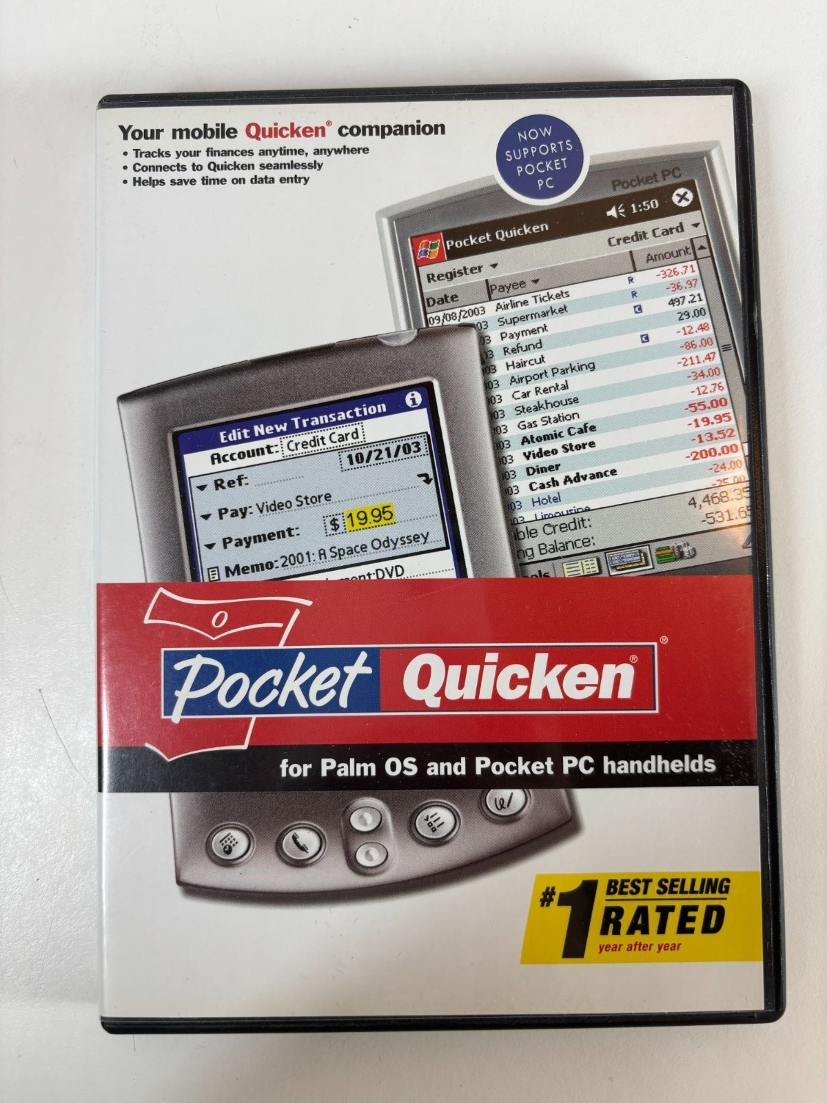 Pocket Quicken For Palm OS & Pocket PC Handhelds Mobile Finance Software