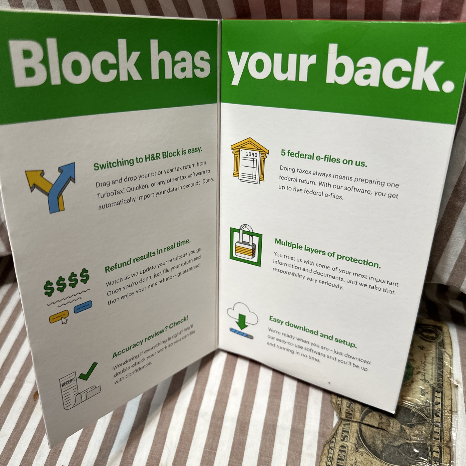Open Box Key Card H&R Block Tax Software Premium Business 2021 PC Turbotax USA