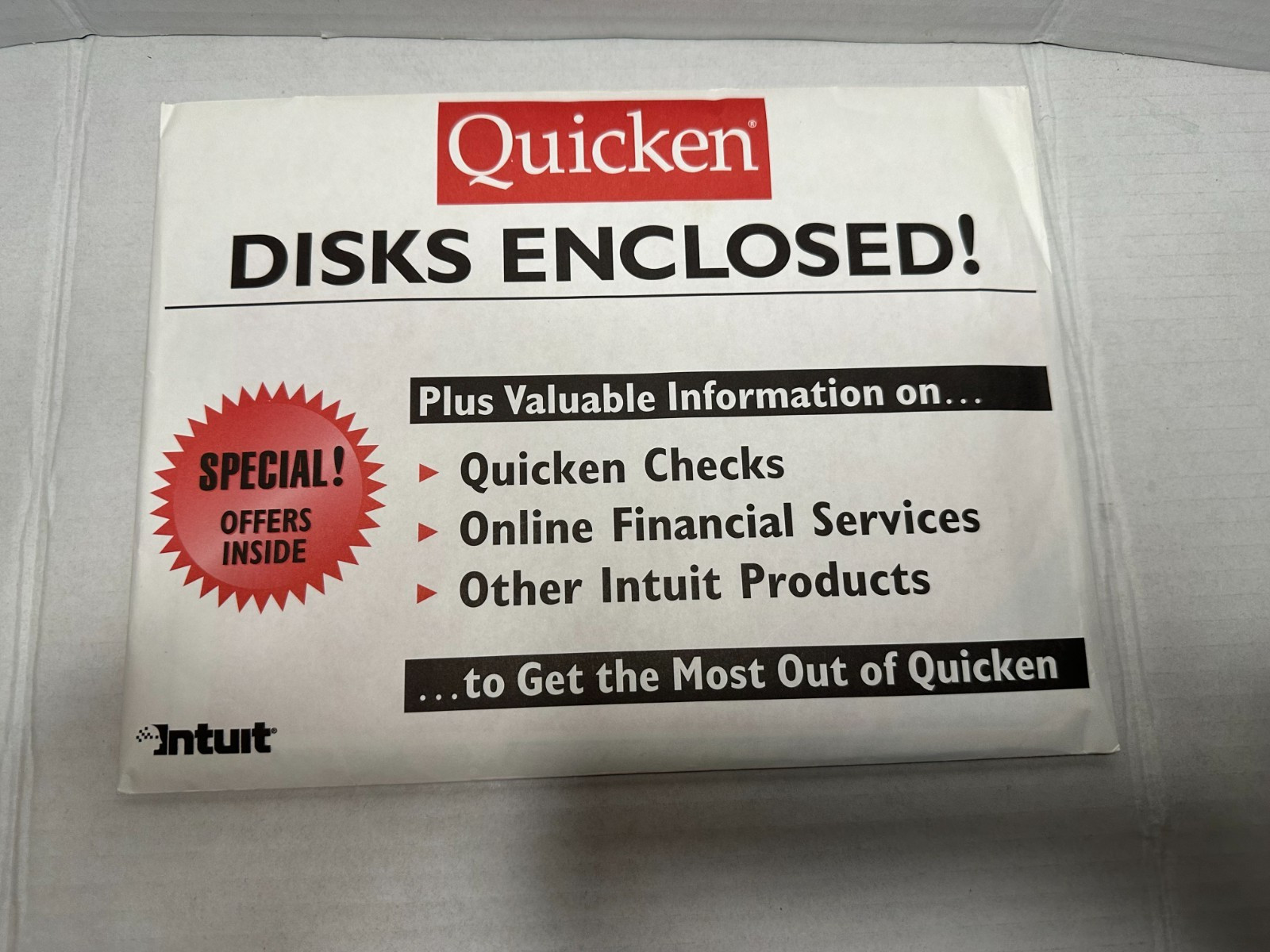 Vintage Quicken Deluxe Version 5 CD-ROM for IBM Windows 95 and 3.1 1996 VTG