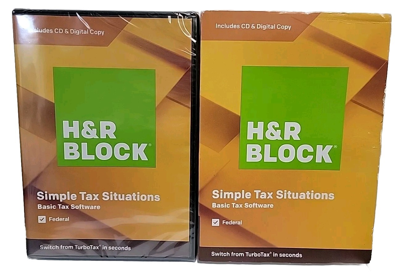 NEW H&R Block Basic Tax Software 2019 for 1 User, Windows 1033600-19 Simple Tax