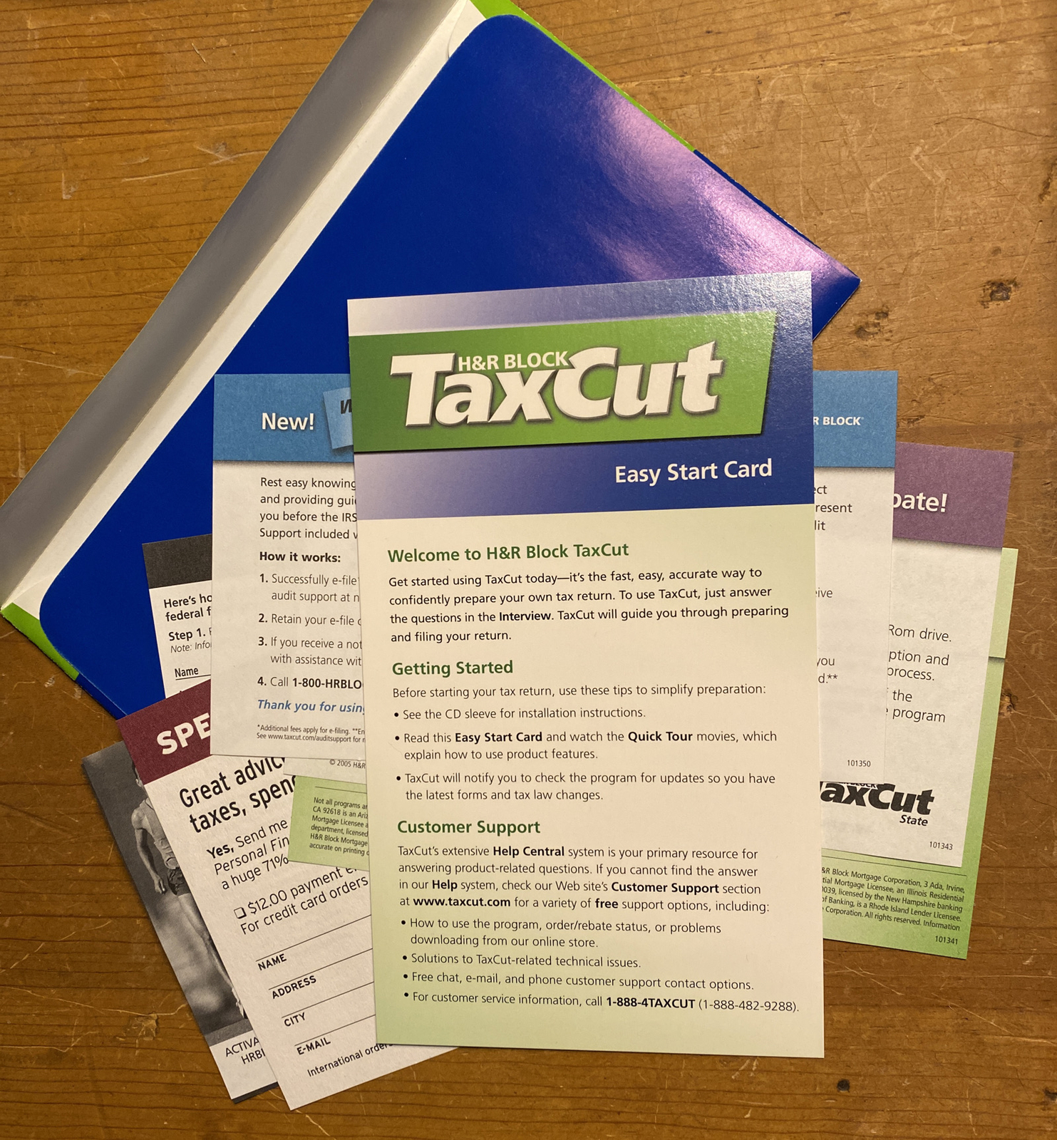H&R Block Tax Cut Deluxe + State, 2005 Excellent CD Set Tax Prep,in Original Box
