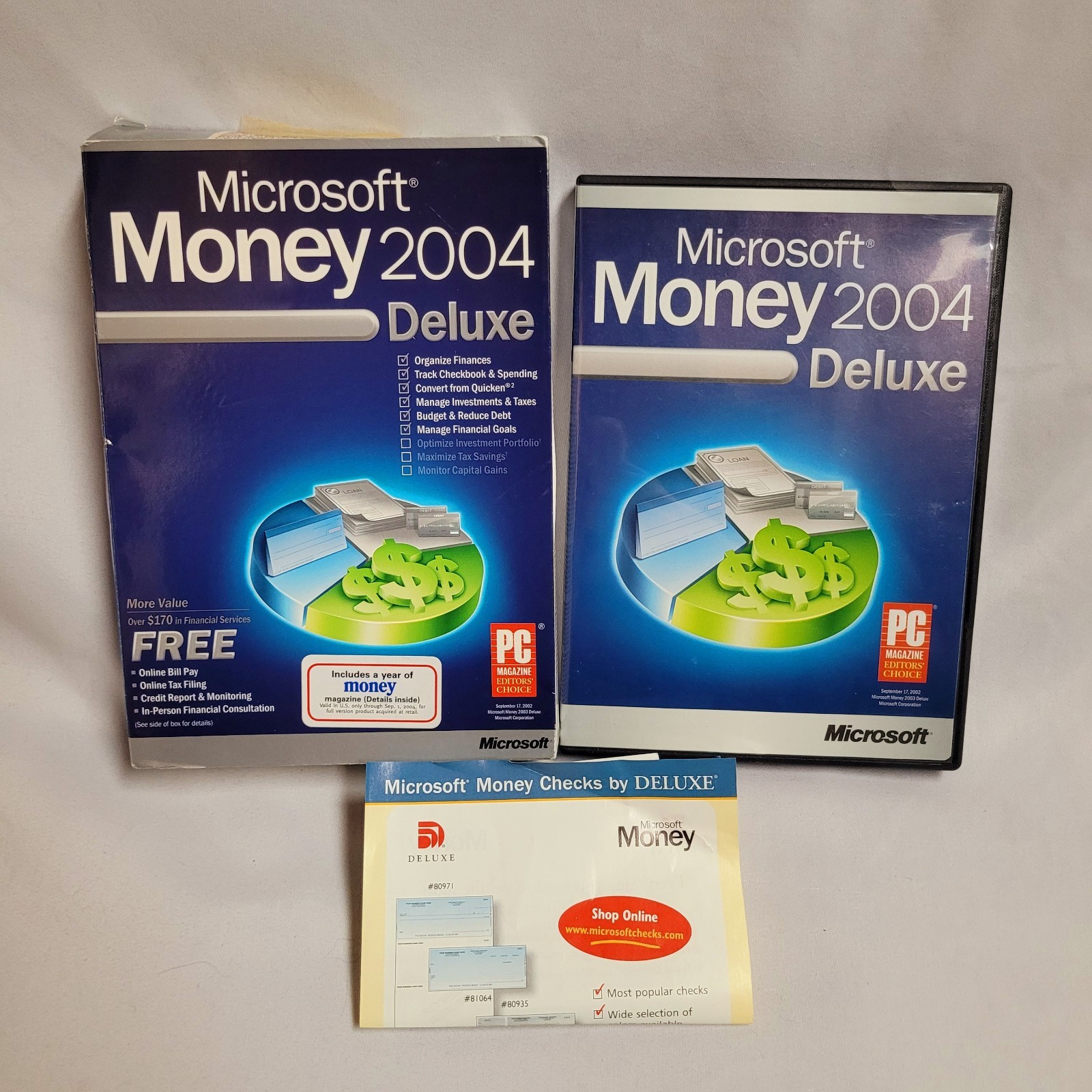 Microsoft Money 2004 Deluxe For Windows – Set In Retail Box | Program Software