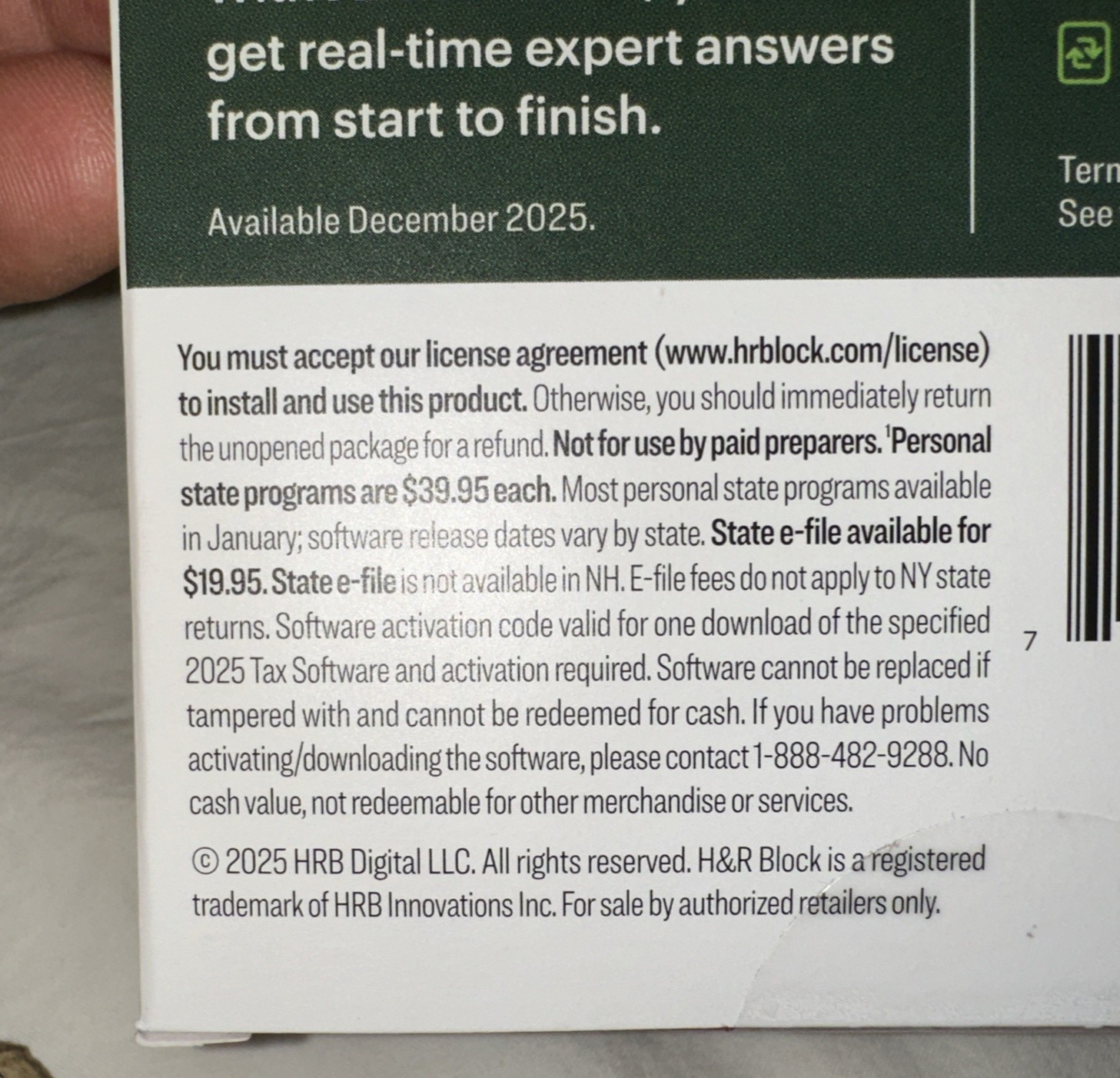 New 2025 H&R Block Tax Software Premium & Business Edition for Win/PC [Key Card]