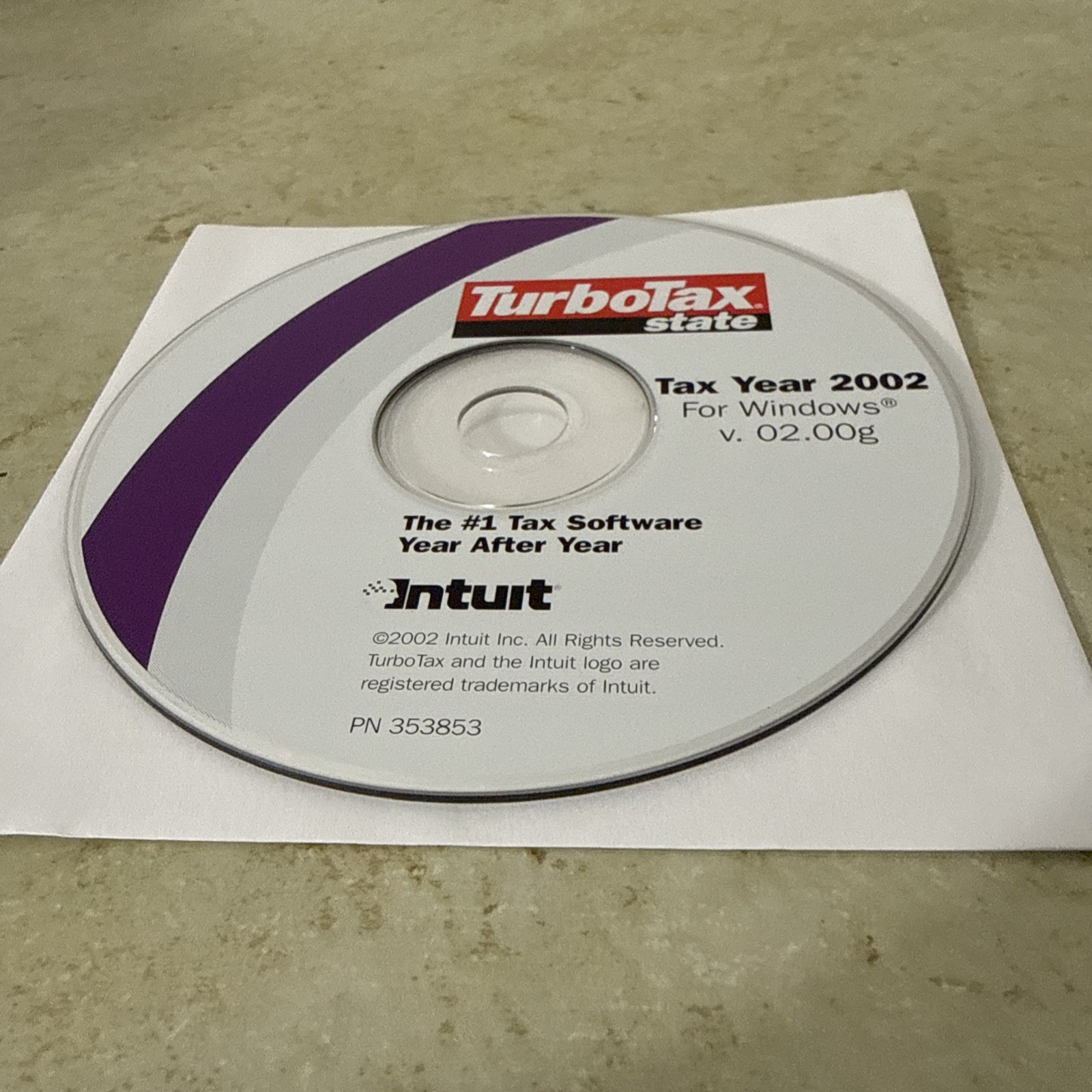 Intuit TurboTax State Tax Year 2002 for Windows