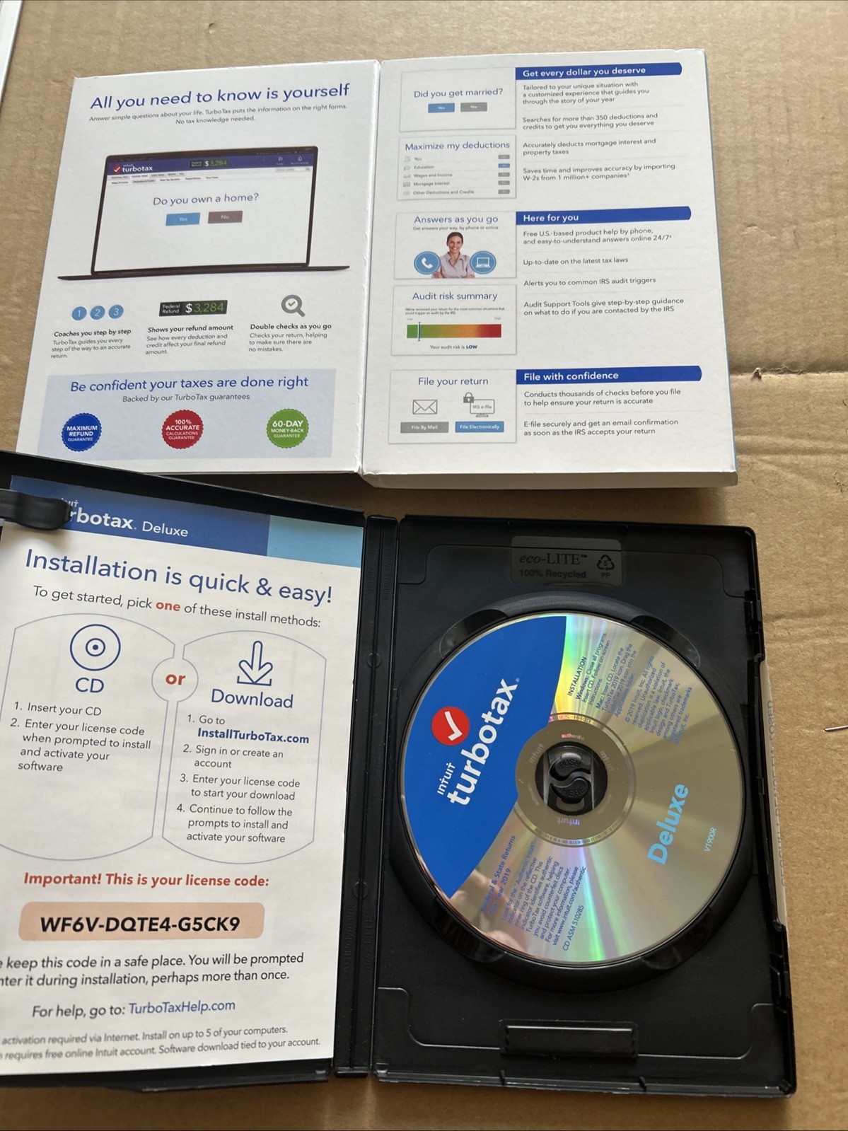 Turbotax Deluxe + State 2019