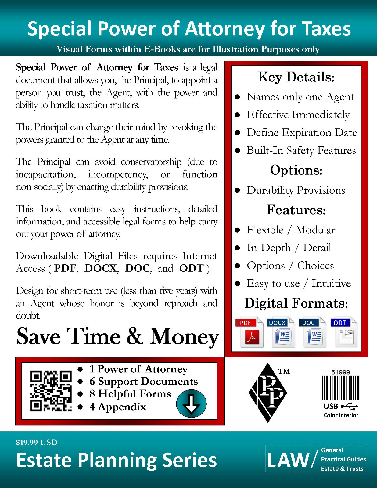 Special Power of Attorney for Taxes – Full Version – USB Flash Drive Only