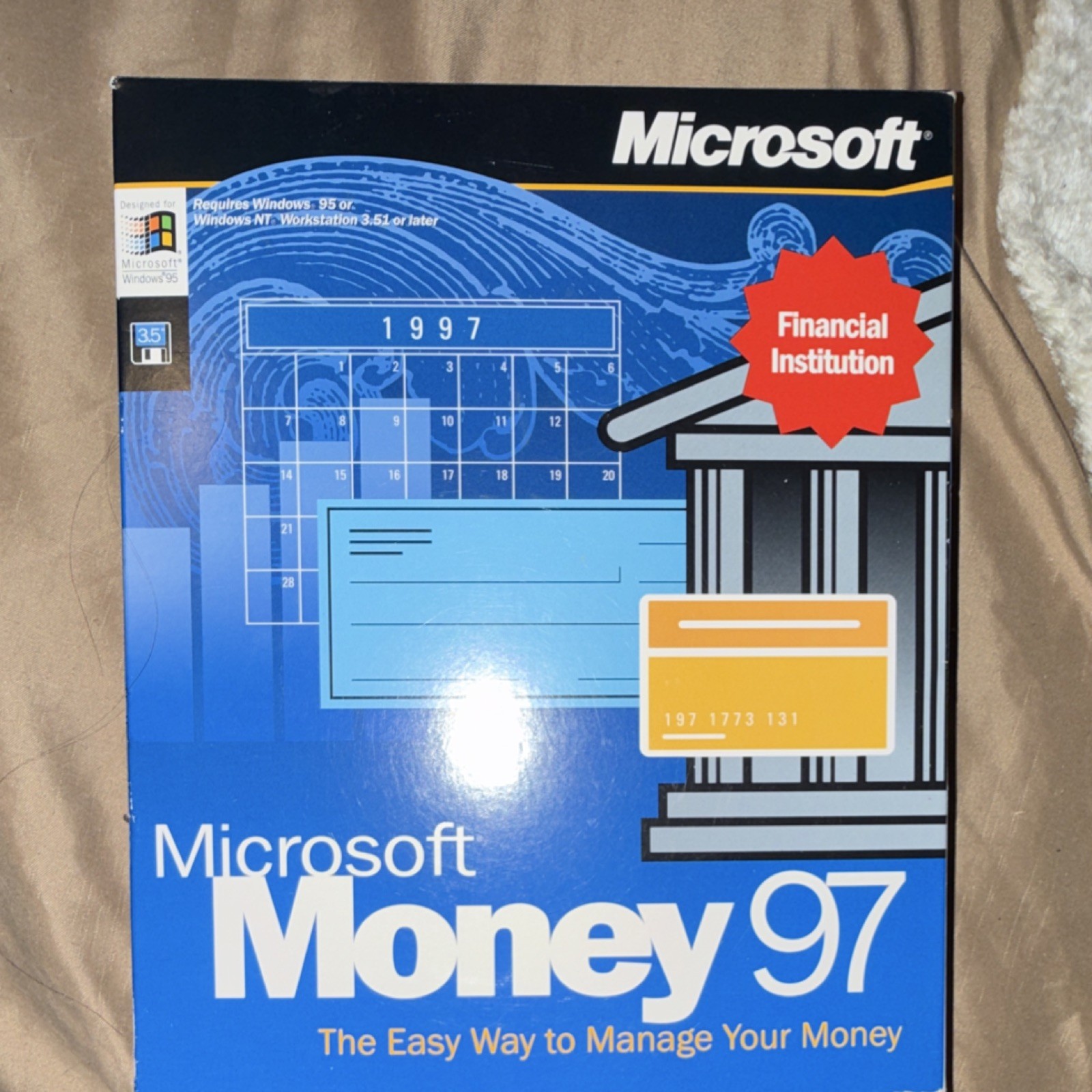 Microsoft Money 97 Personal Finance Software 3.5in Floppy Disc Windows 95/NT