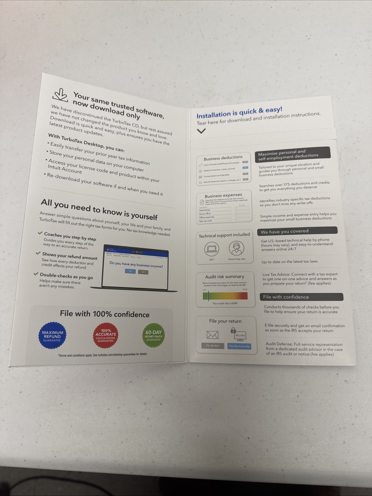 NEW TurboTax Home & Business 2024 Unopened In a Box of 20