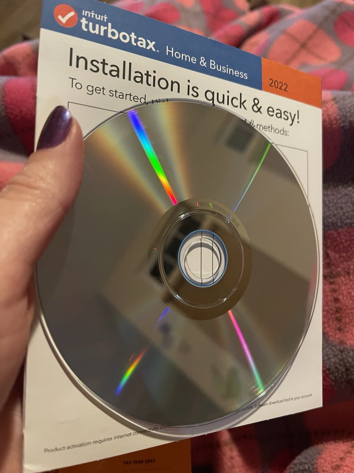2022 Intuit TurboTax Home & Business Tax Prep CD Windows/Mac