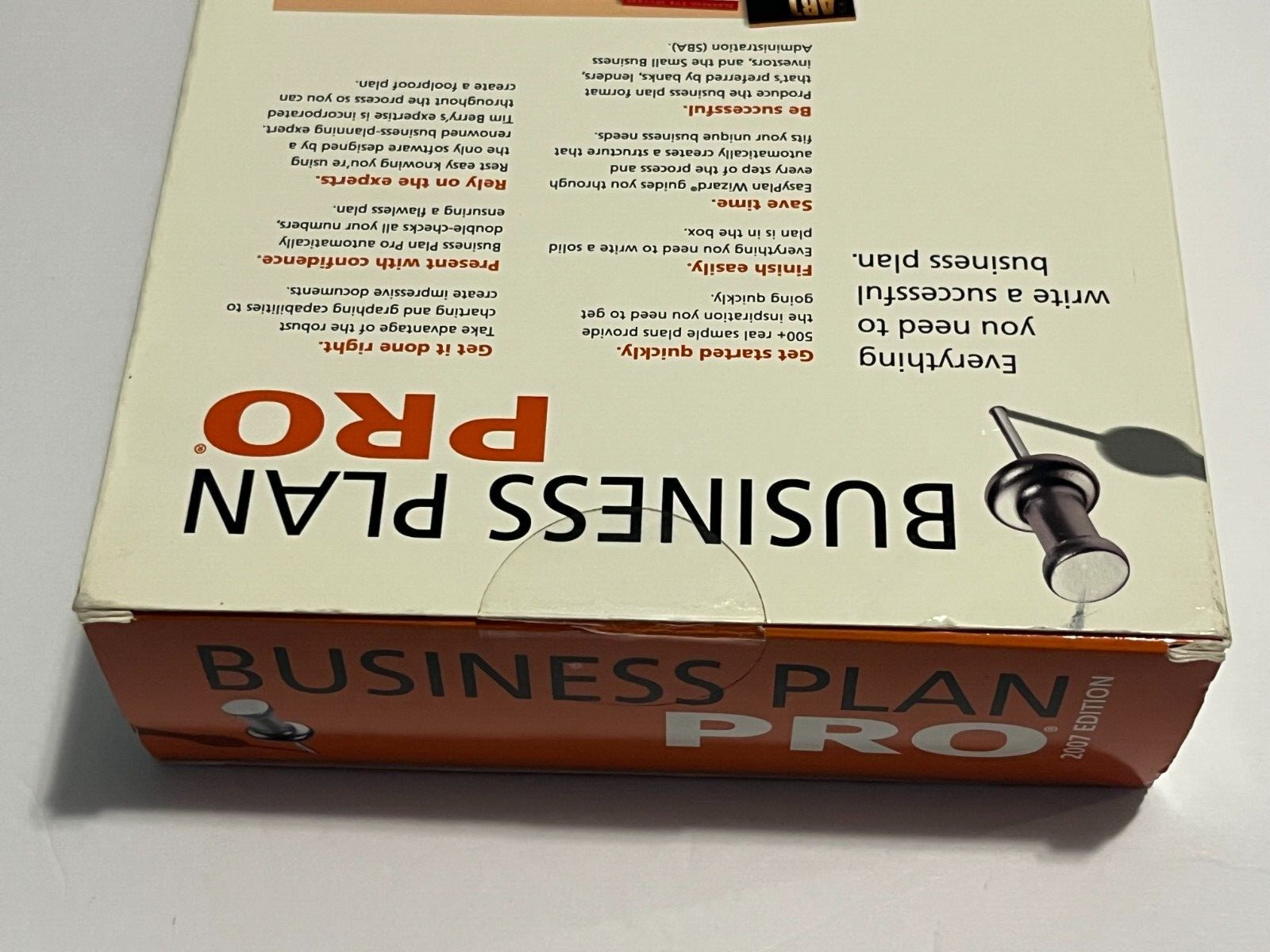 Business Plan Pro 2007 Palo Alto Software PA-279 (FACTORY SEALED)