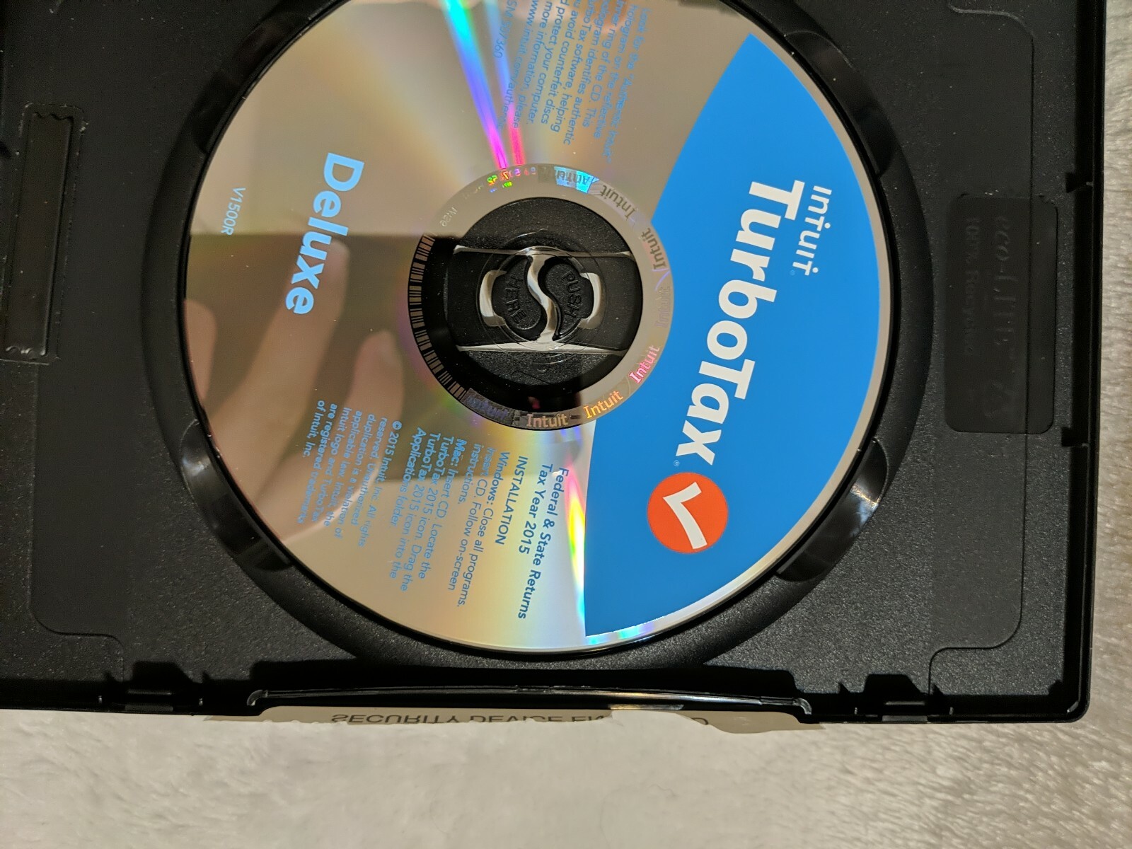 Intuit 2015 Turbotax Deluxe Federal Returns For Tax Year 2015