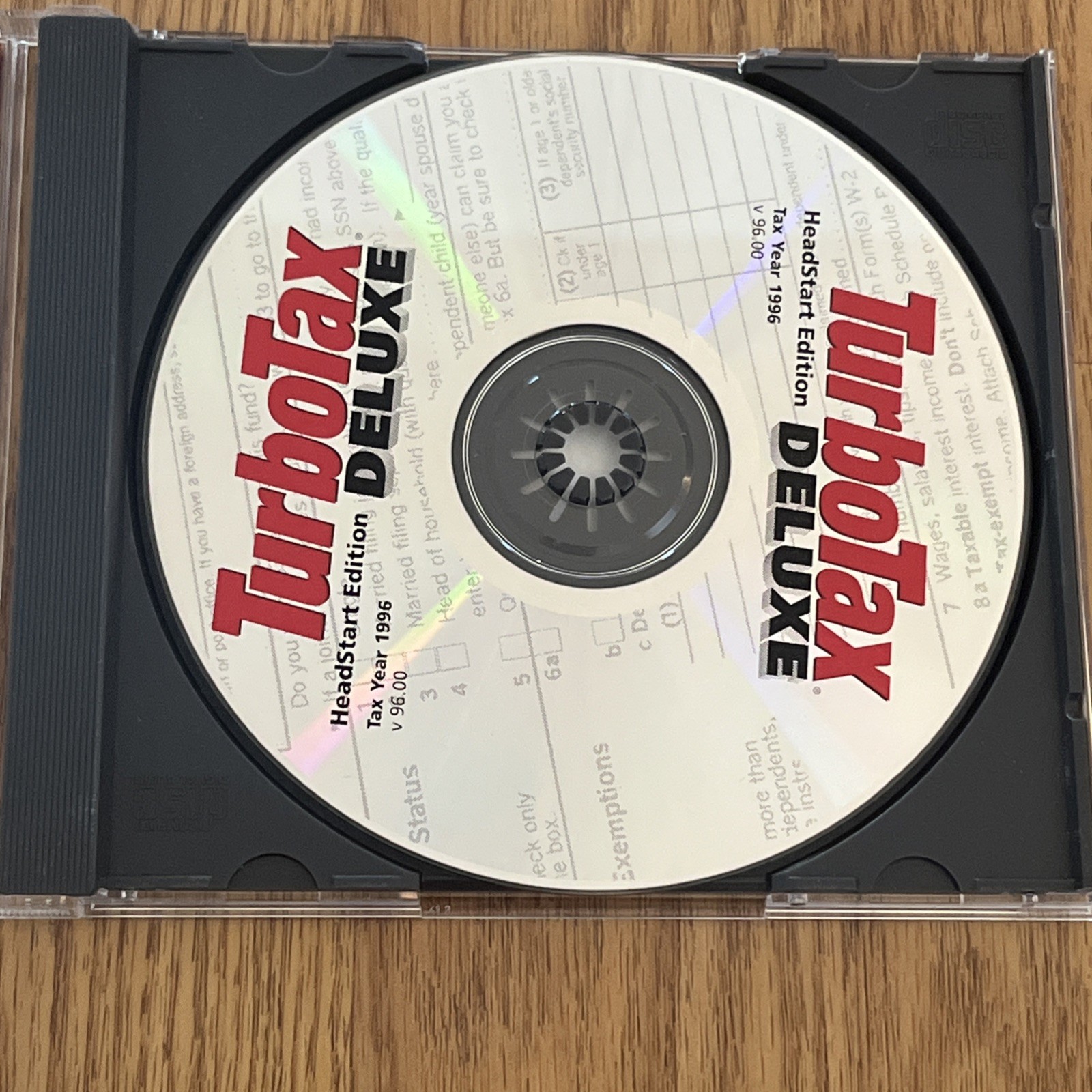 TurboTax Deluxe Headstart Edition 1996