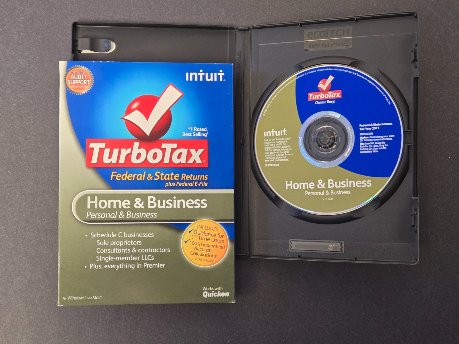 Intuit 2011 TurboTax Home and Business CD – Windows/Mac