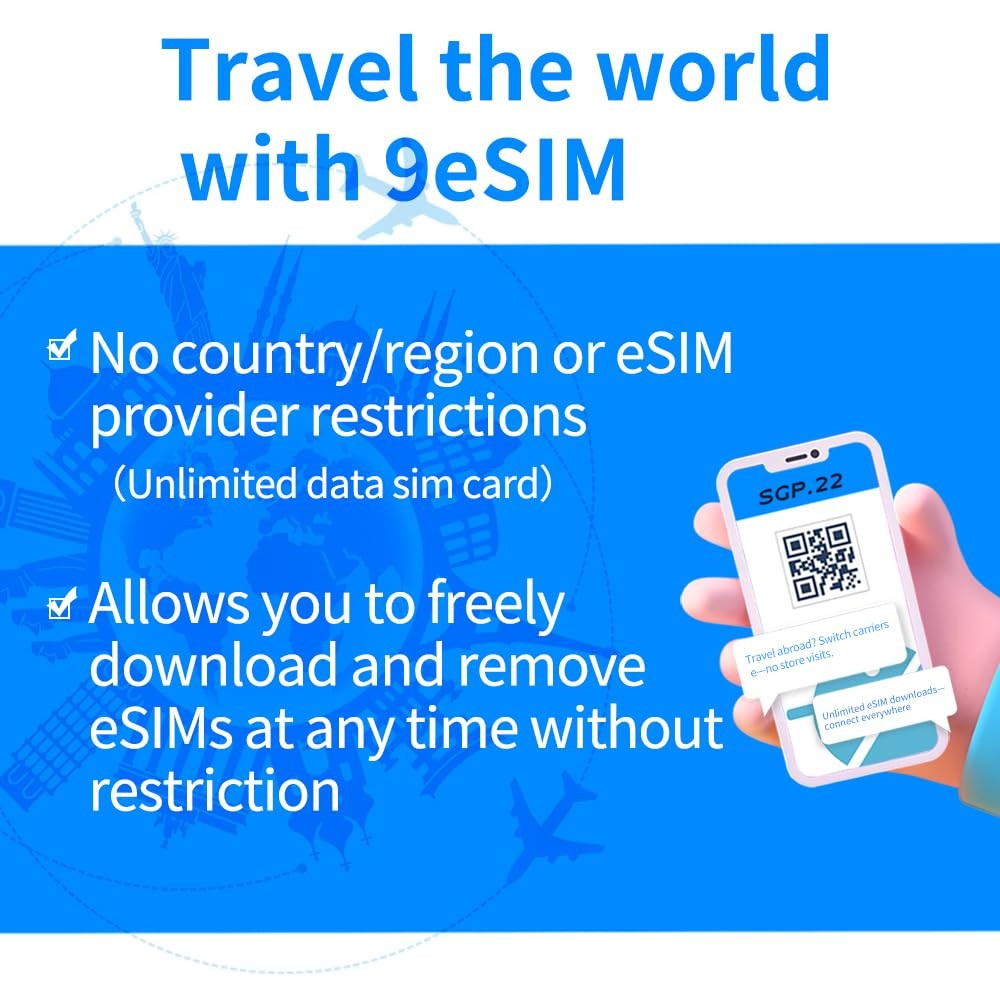 9esim V3 Physical eSIM Write Card Mobile Unlimited Download Profile Compatible w