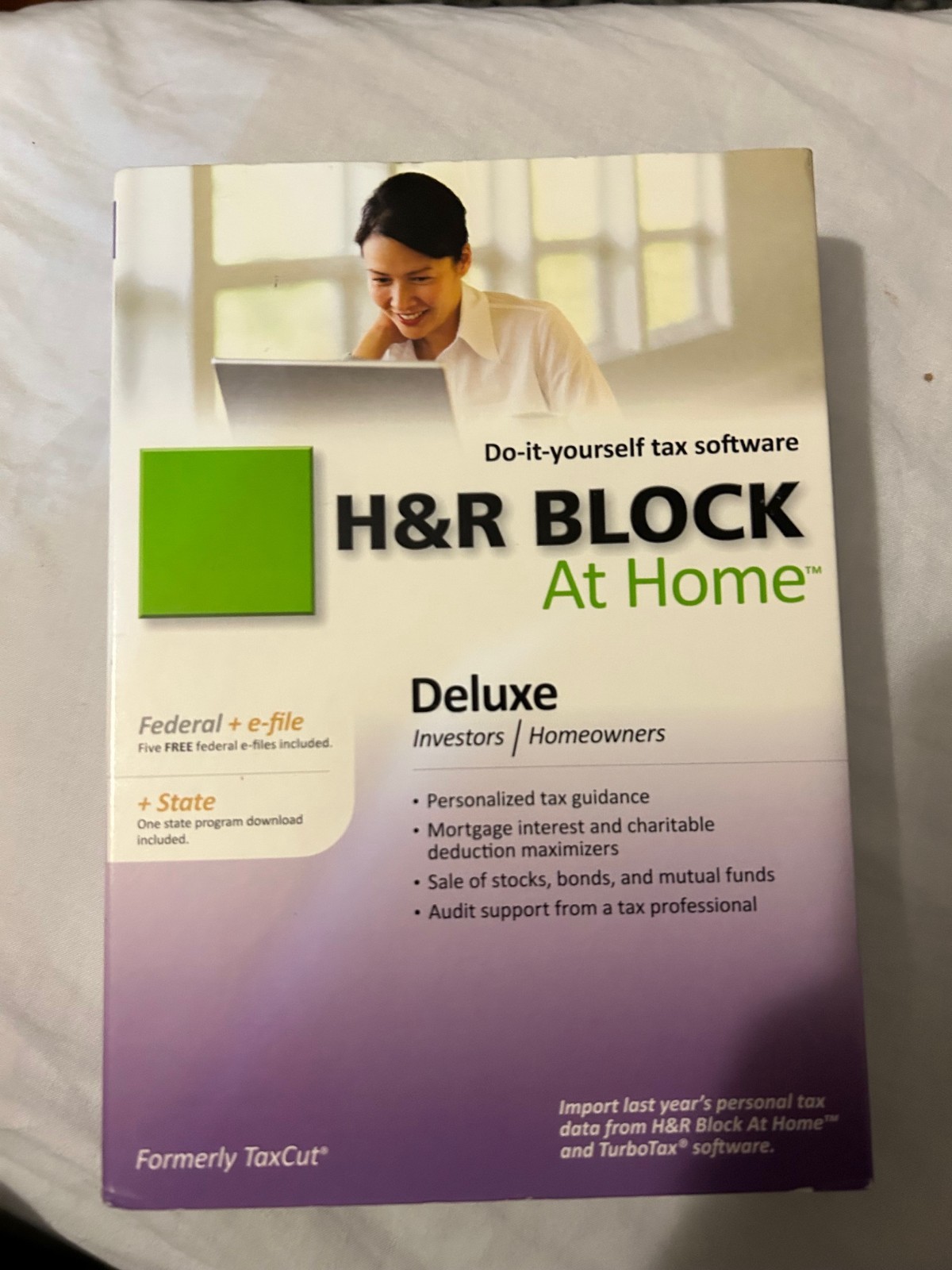 *NEW* 2010 H&R Block At Home Deluxe Federal+e-file+State