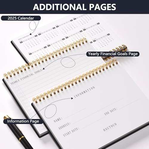 Accounting Ledger Book A5 Horizontal Ledger Books for Small Business Black