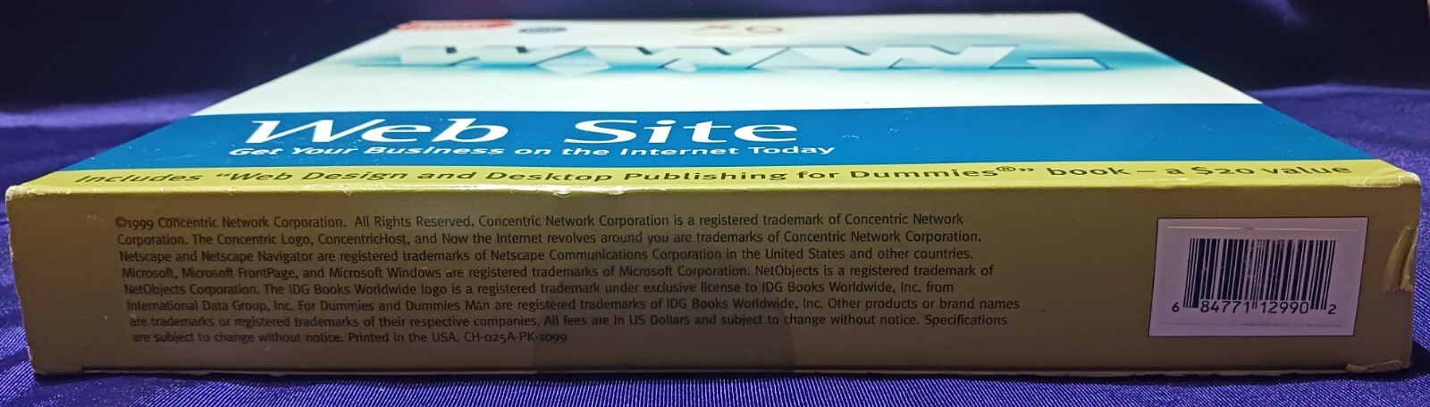 Concentric Network WWW. Website Software Apple Mac OS 7-5-3/Win 95/98 NIB!