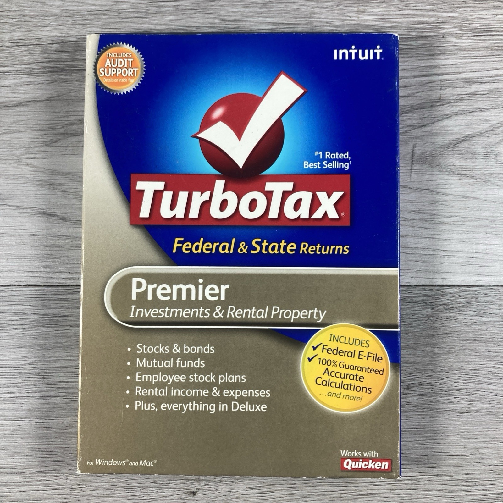 Intuit TurboTax Premier 2009: Federal & State, Investments & Rental Property