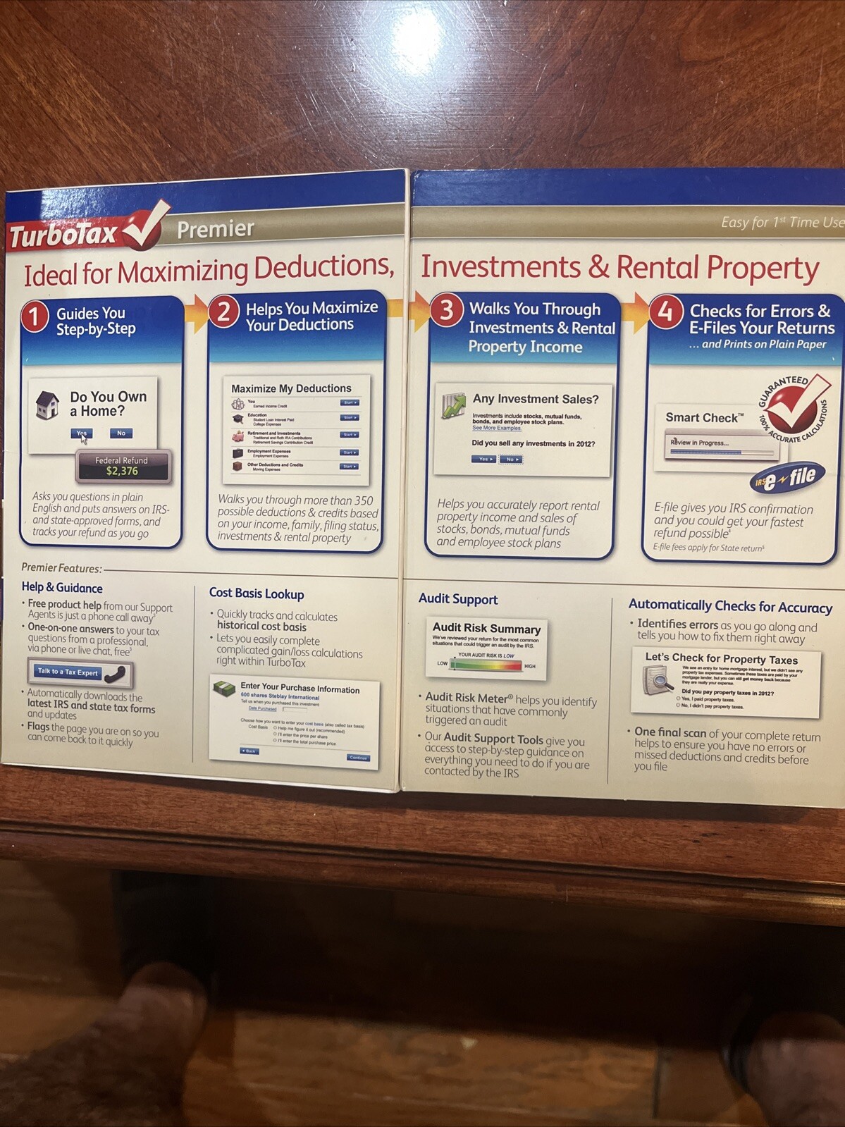2012 TurboTax Federal Premier w/State Investments – Rental Property New CD