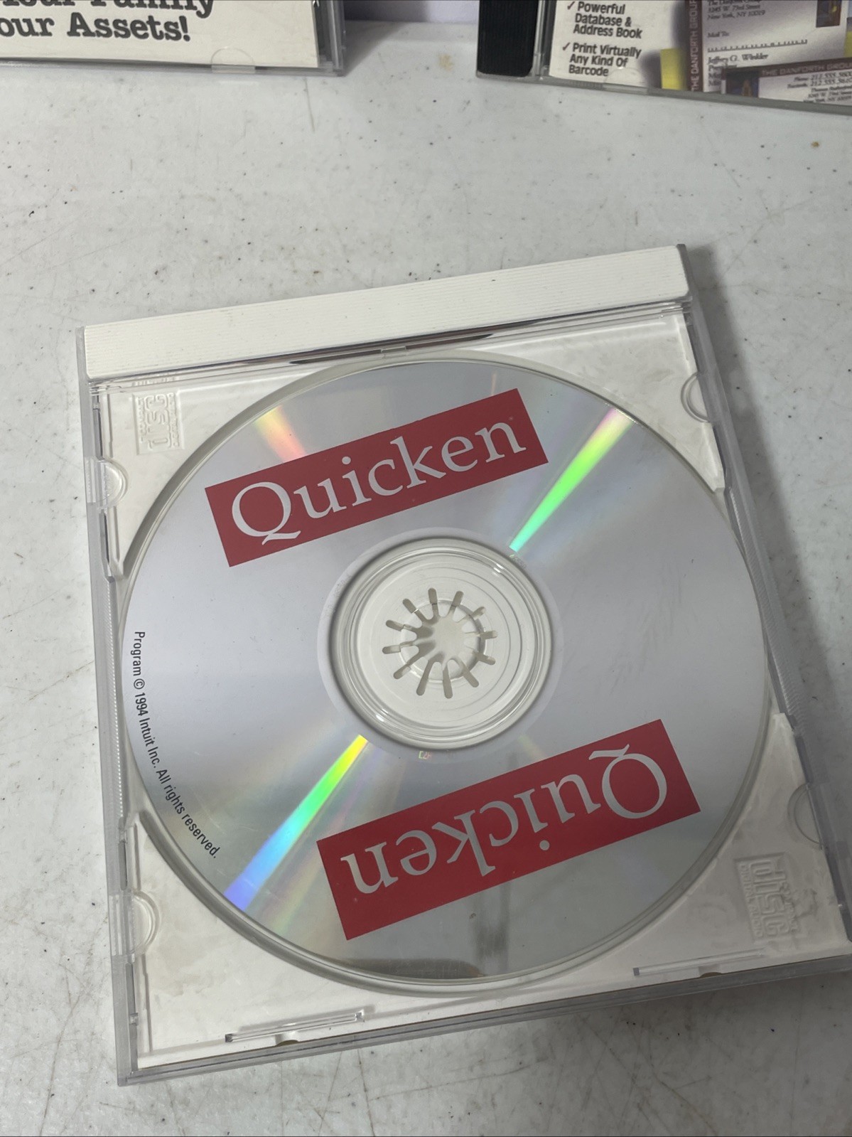 1995 Quicken Family Lawyer & Labels Deluxe For Windows Vintage Lot 3 Cd Rom