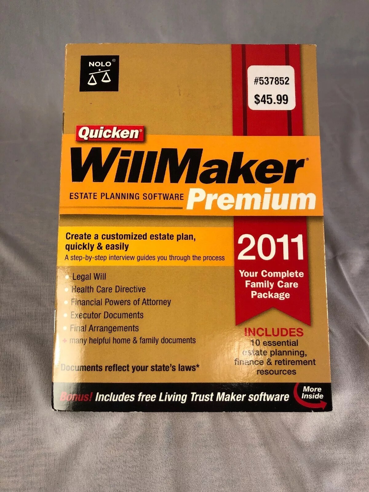 Quicken WillMaker PREMIUM 2011 new – Living Trust Maker