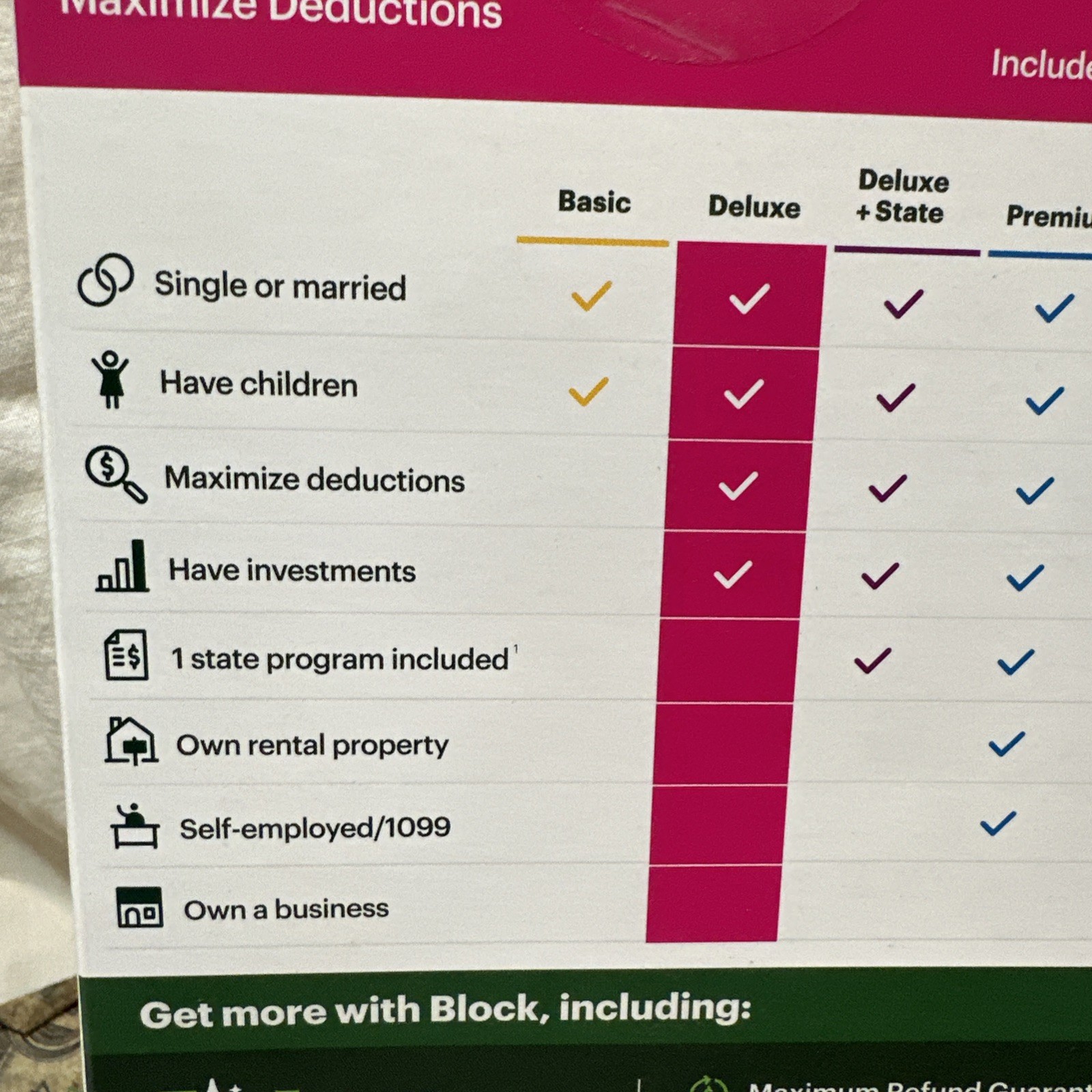 NEW 2025 H&R Block Tax Software Deluxe for Win PC Mac [Key Card] USA Turbotax