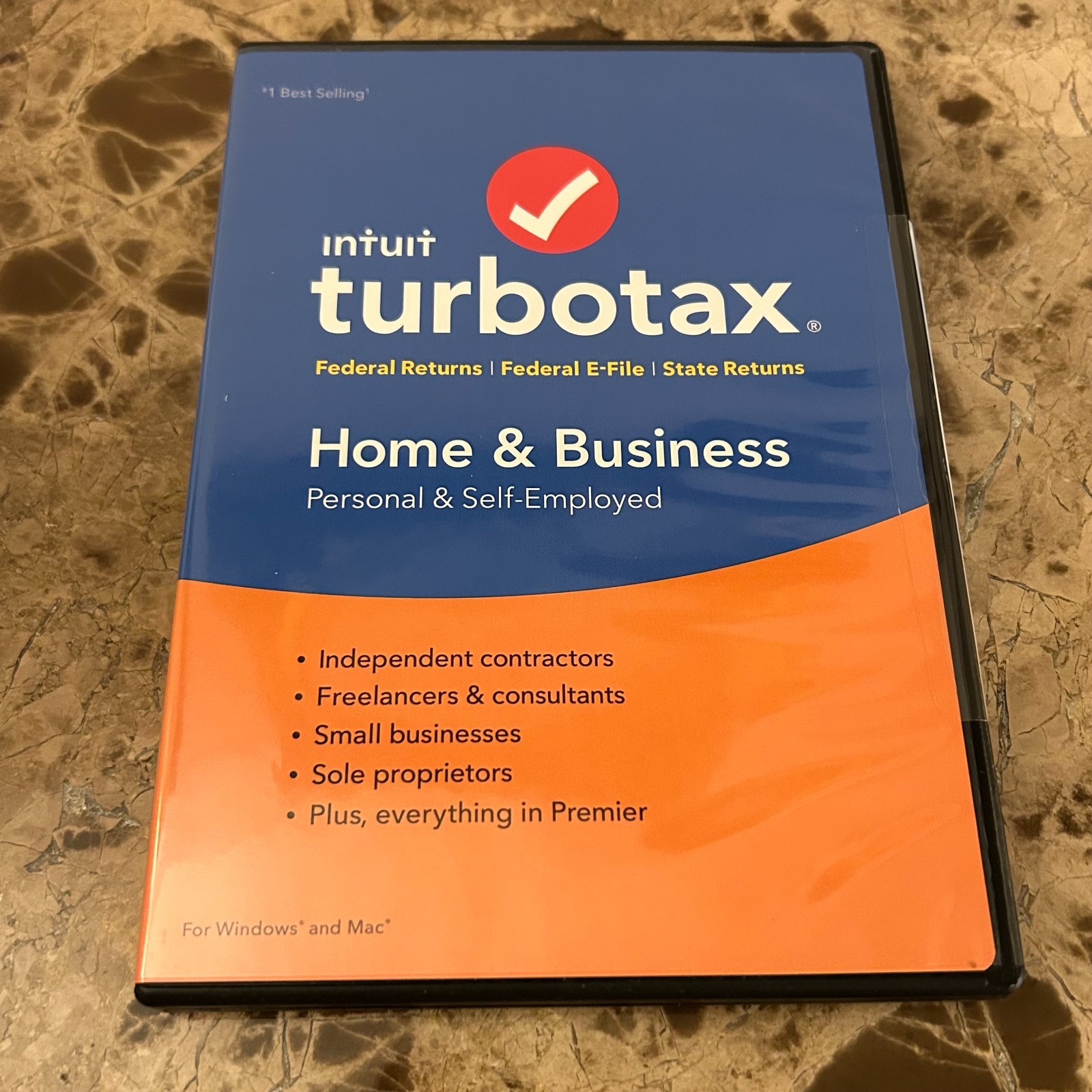 Intuit TurboTax 2016 Home & Business CD Federal State Wondows And Mac BRAND NEW