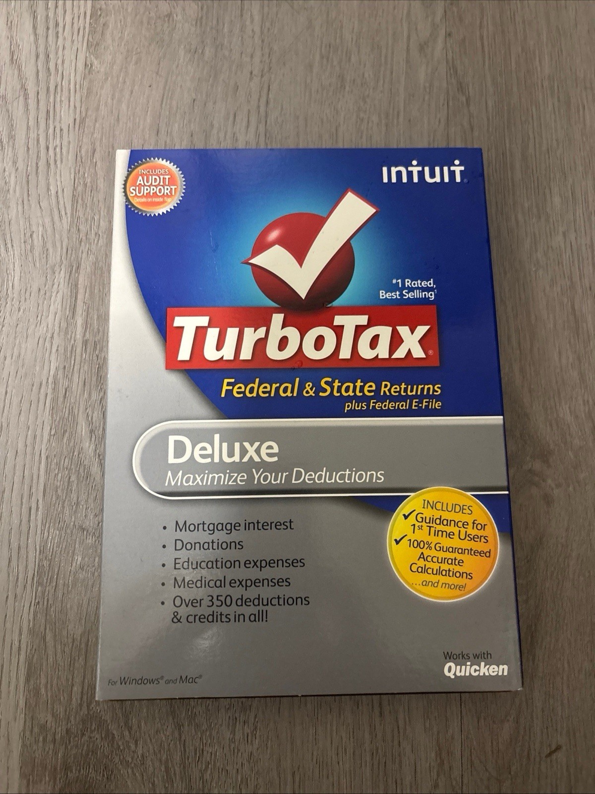 2012 TurboTax Deluxe Federal Turbo Tax New sealed CD in Retail Box