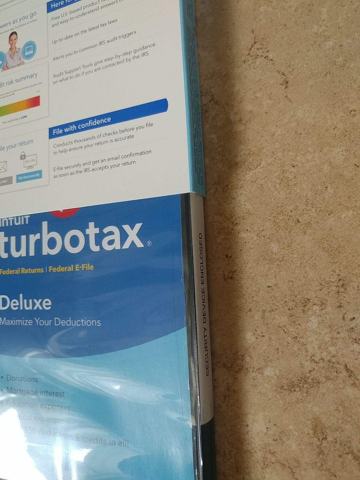 2018 intuit Turbotax Deluxe Federal Returns ONLY E-File